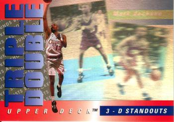1993-94 Upper Deck - Triple Double 3-D Standouts #TD5 Mark Jackson Front