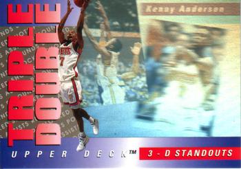 1993-94 Upper Deck - Triple Double 3-D Standouts #TD6 Kenny Anderson Front