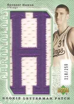 2006-07 Upper Deck Chronology - 2007-08 Rookie Draft Redemptions Green #LMA-256 Spencer Hawes Front
