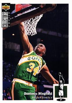 1994-95 Collector's Choice #365 Dontonio Wingfield Front