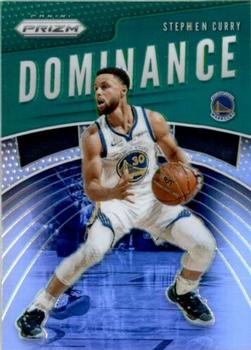 2019-20 Panini Prizm - Dominance Green #24 Stephen Curry Front