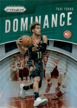 2019-20 Panini Prizm - Dominance Green #25 Trae Young Front