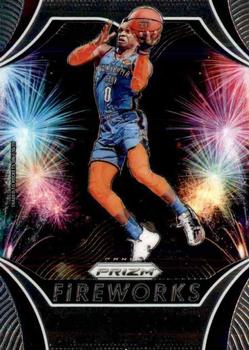 2019-20 Panini Prizm - Fireworks #6 Russell Westbrook Front