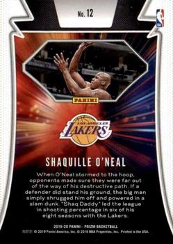 2019-20 Panini Prizm - Far Out! #12 Shaquille O'Neal Back