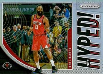 2019-20 Panini Prizm - Get Hyped! Silver #5 James Harden Front