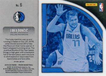 2019-20 Panini Prizm - Get Hyped! Silver #6 Luka Doncic Back