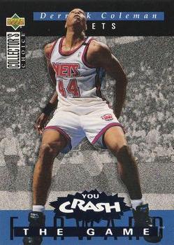 1994-95 Collector's Choice - You Crash the Game Rebounds #R1 Derrick Coleman Front