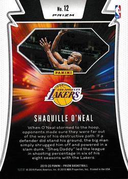 2019-20 Panini Prizm - Far Out! Fast Break #12 Shaquille O'Neal Back