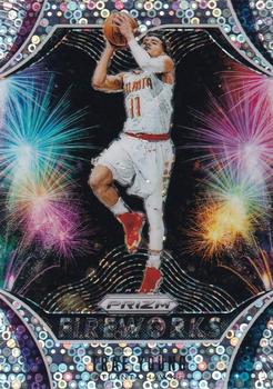 2019-20 Panini Prizm - Fireworks Fast Break #25 Trae Young Front