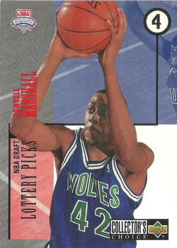 1994-95 Collector's Choice - 1994 NBA Draft Lottery Picks Exchange #4 Donyell Marshall Front