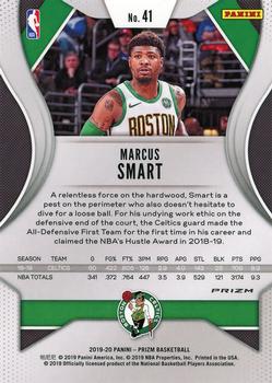 2019-20 Panini Prizm - Prizms Red White and Blue #41 Marcus Smart Back