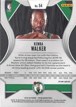 2019-20 Panini Prizm - Prizms Red White and Blue #54 Kemba Walker Back