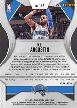 2019-20 Panini Prizm - Prizms Red White and Blue #197 D.J. Augustin Back