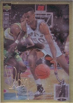 1994-95 Collector's Choice - Gold Signature #50 David Robinson Front