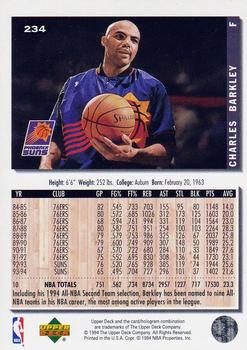 1994-95 Collector's Choice - Gold Signature #234 Charles Barkley Back