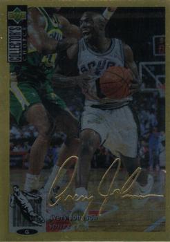 1994-95 Collector's Choice - Gold Signature #301 Avery Johnson Front