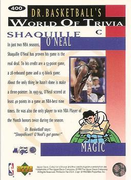 1994-95 Collector's Choice - Gold Signature #400 Shaquille O'Neal Back