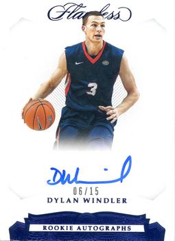 2019 Panini Flawless Collegiate - Flawless Rookie Autographs Sapphire #148 Dylan Windler Front