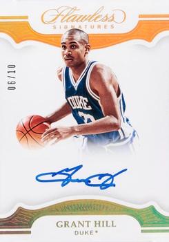 2019 Panini Flawless Collegiate - Flawless Signatures Gold #23 Grant Hill Front