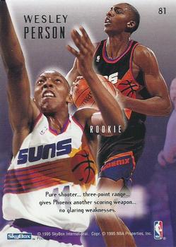 1994-95 SkyBox E-Motion #81 Wesley Person Back