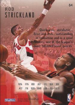 1994-95 SkyBox E-Motion #84 Rod Strickland Back