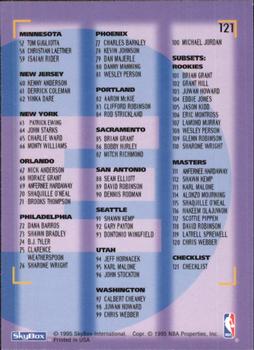 1994-95 SkyBox E-Motion #121 Checklist Back