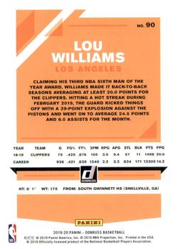 2019-20 Donruss - Green Flood #90 Lou Williams Back