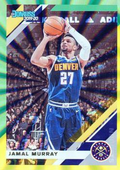 2019-20 Donruss - Holo Green and Yellow Laser #56 Jamal Murray Front