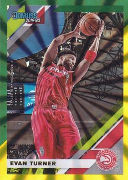 2019-20 Donruss - Holo Green and Yellow Laser #166 Evan Turner Front