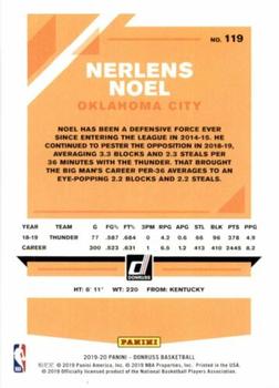 2019-20 Donruss - Press Proof Silver #119 Nerlens Noel Back