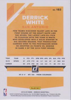 2019-20 Donruss - Press Proof Silver #182 Derrick White Back