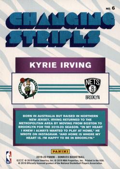 2019-20 Donruss - Changing Stripes #6 Kyrie Irving Back