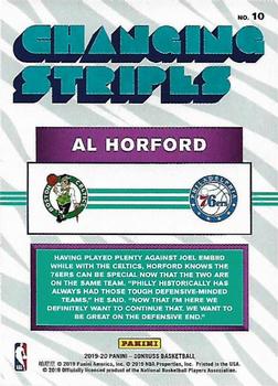 2019-20 Donruss - Changing Stripes #10 Al Horford Back