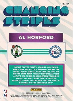 2019-20 Donruss - Changing Stripes Green Flood #10 Al Horford Back