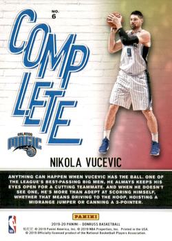 2019-20 Donruss - Complete Players #6 Nikola Vucevic Back