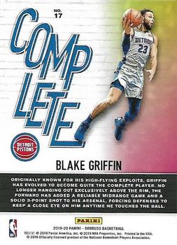 2019-20 Donruss - Complete Players #17 Blake Griffin Back