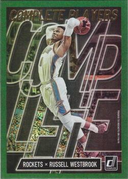 2019-20 Donruss - Complete Players Green Flood #12 Russell Westbrook Front