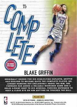 2019-20 Donruss - Complete Players Green Flood #17 Blake Griffin Back