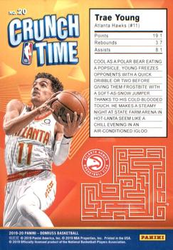 2019-20 Donruss - Crunch Time #20 Trae Young Back