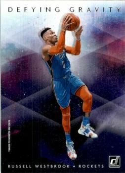 2019-20 Donruss - Defying Gravity #4 Russell Westbrook Front