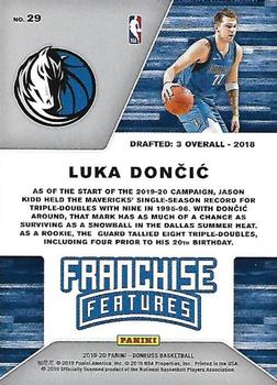 2019-20 Donruss - Franchise Features #29 Luka Doncic Back
