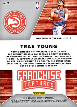 2019-20 Donruss - Franchise Features Green Flood #9 Trae Young Back