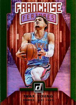 2019-20 Donruss - Franchise Features Green Flood #9 Trae Young Front