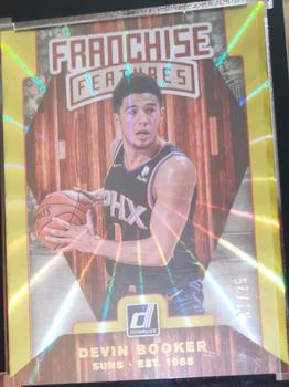 2019-20 Donruss - Franchise Features Holo Yellow Laser #17 Devin Booker Front