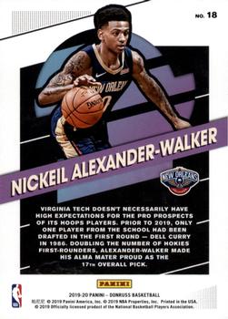 2019-20 Donruss - Great X-Pectations #18 Nickeil Alexander-Walker Back