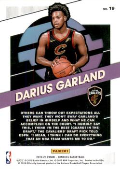 2019-20 Donruss - Great X-Pectations #19 Darius Garland Back