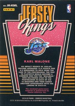 2019-20 Donruss - Jersey Kings #JK-KML Karl Malone Back