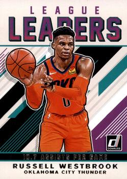 2019-20 Donruss - League Leaders #3 Russell Westbrook Front