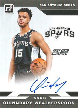 2019-20 Donruss - Next Day Autographs #ND-QWS Quinndary Weatherspoon Front
