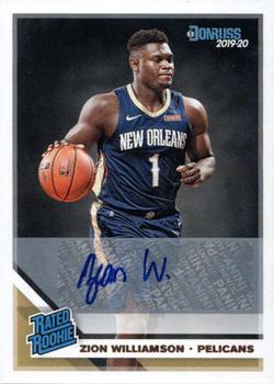 2019-20 Donruss - Rated Rookies Signatures #201 Zion Williamson Front